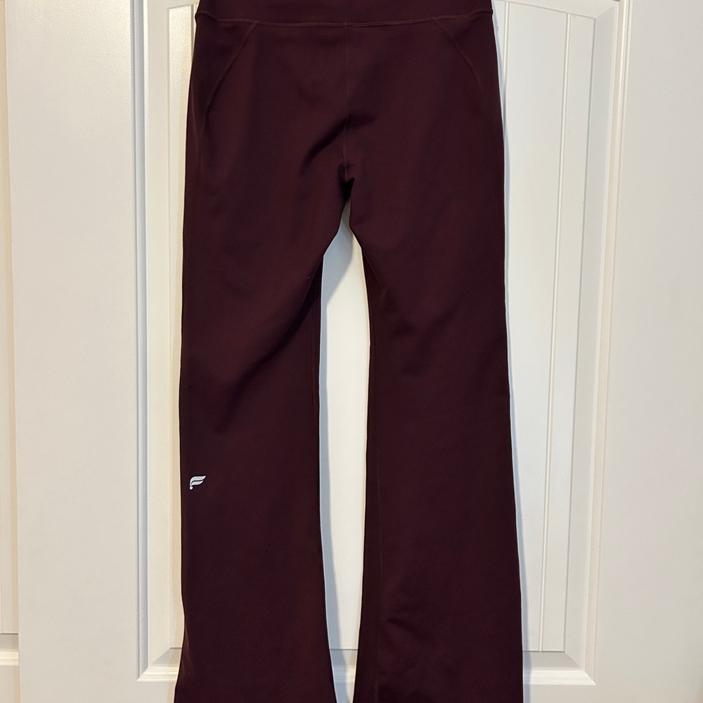 Fabletics Maroon Flared Leggings - image 1